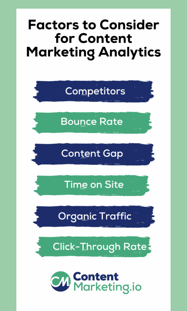 Factors to Consider for Content Marketing Analytics